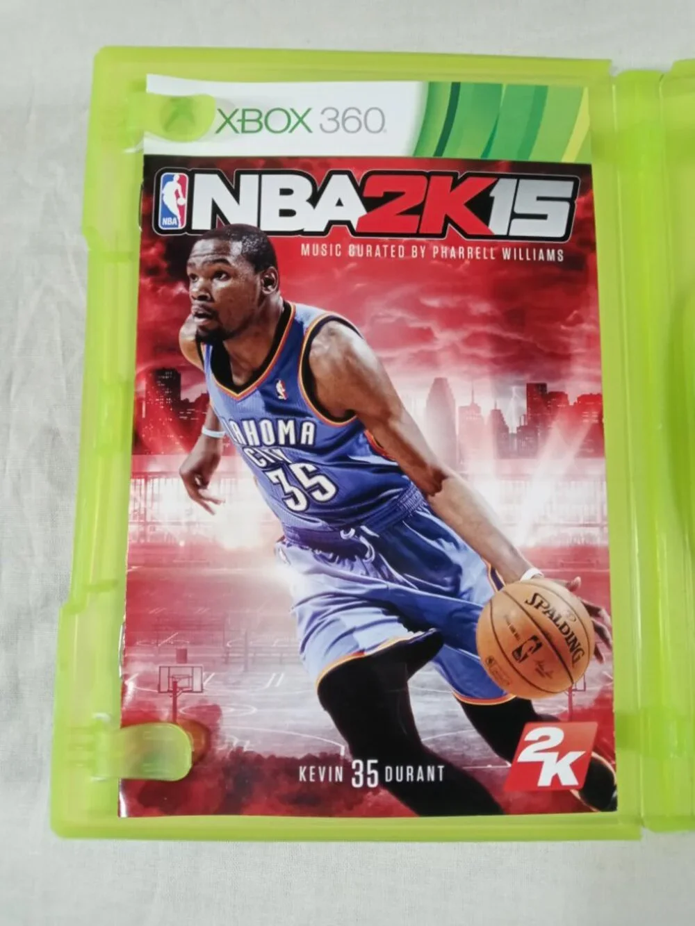 Microsoft Xbox 360 2014 NBA 2K15 Basketball Sports Kevin Durant 35 Game with DVD